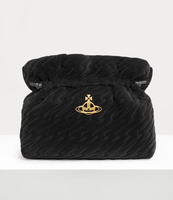 Vivienne Westwood EVA LARGE CLUTCH black